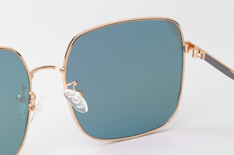 HM86009 Sunglasses Gold Green