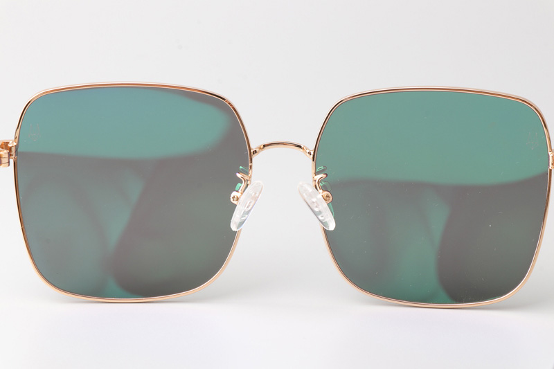 HM86009 Sunglasses Gold Green