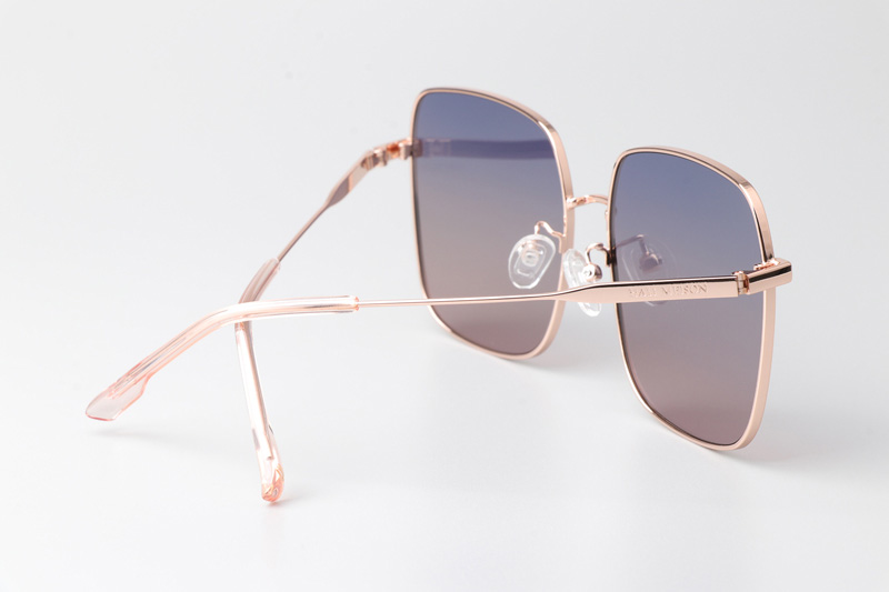 HM86009 Sunglasses Rose Gold Gradient Blue