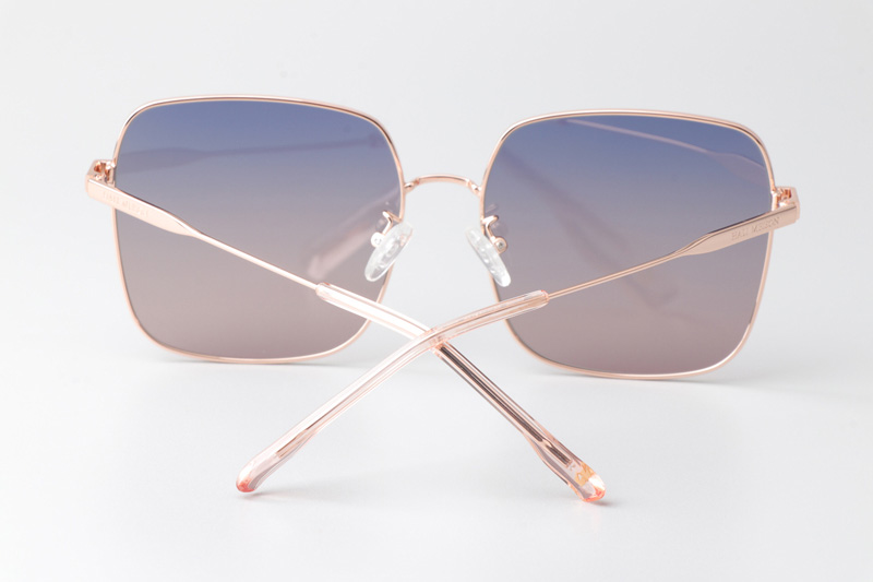 HM86009 Sunglasses Rose Gold Gradient Blue