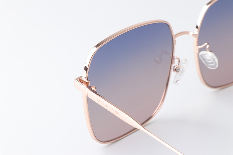 HM86009 Sunglasses Rose Gold Gradient Blue