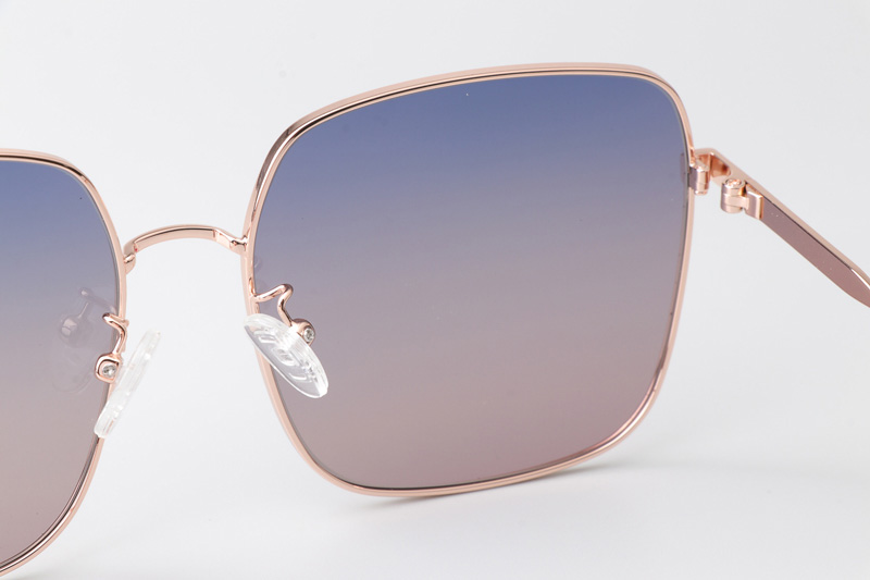 HM86009 Sunglasses Rose Gold Gradient Blue