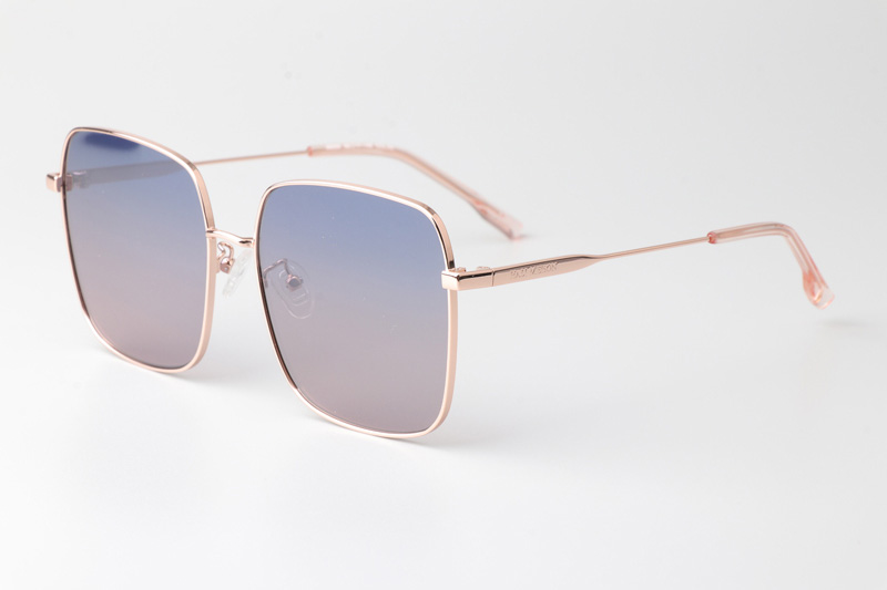 HM86009 Sunglasses Rose Gold Gradient Blue