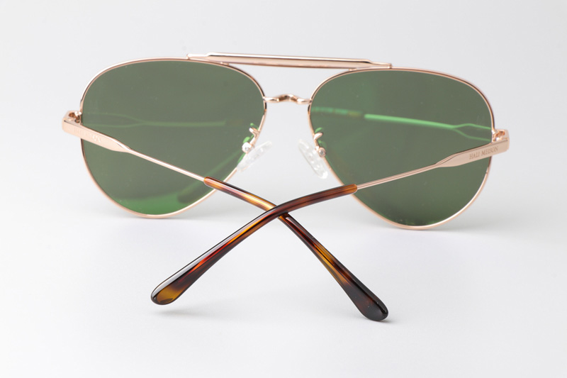 HM86010 Sunglasses Gold Green