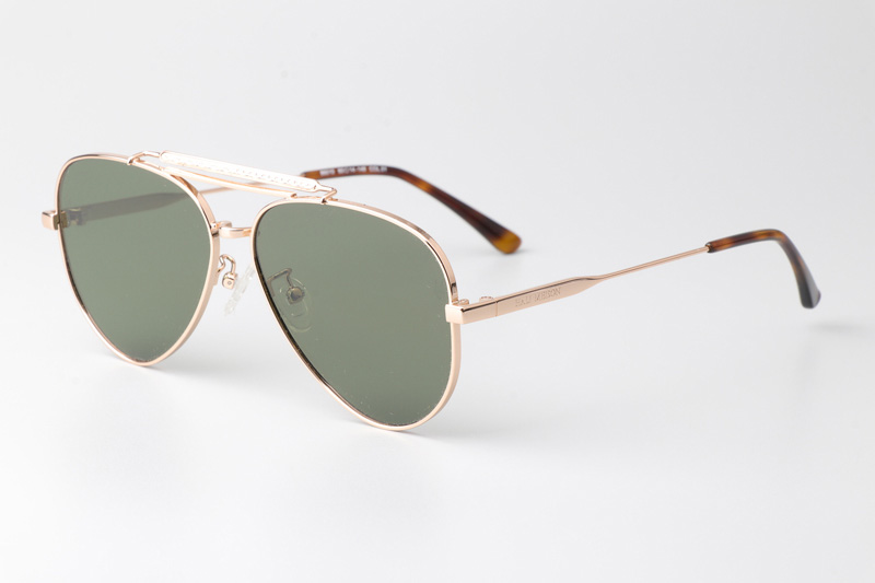 HM86010 Sunglasses Gold Green