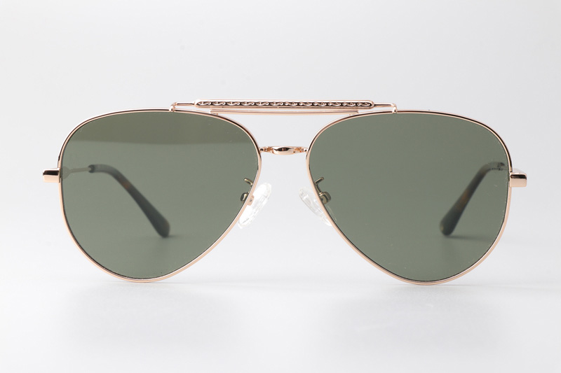 HM86010 Sunglasses Gold Green