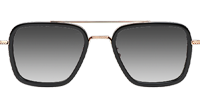 HM86011 Sunglasses Black Gold Gradient Gray