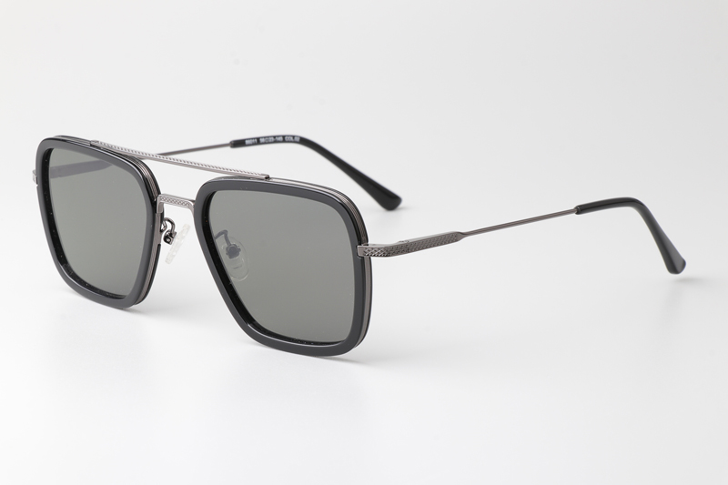 HM86011 Sunglasses Black Gunmetal Gray