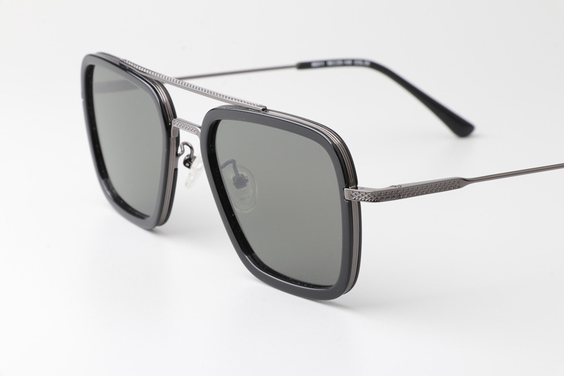 HM86011 Sunglasses Black Gunmetal Gray