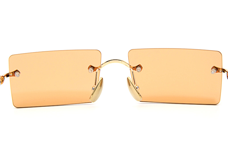 Heiiz Beiiz Sunglasses Gold Brown