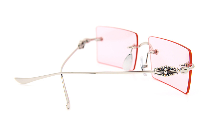 Heiiz Beiiz Sunglasses Silver Pink