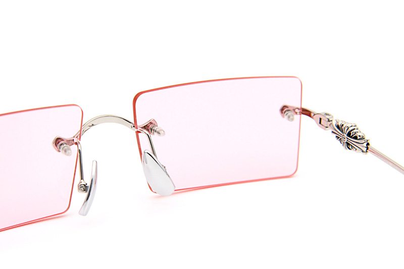 Heiiz Beiiz Sunglasses Silver Pink