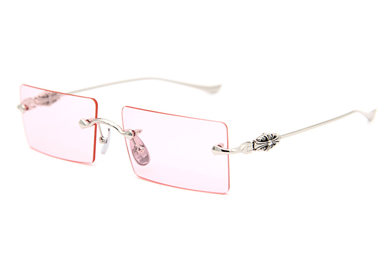 Heiiz Beiiz Sunglasses Silver Pink