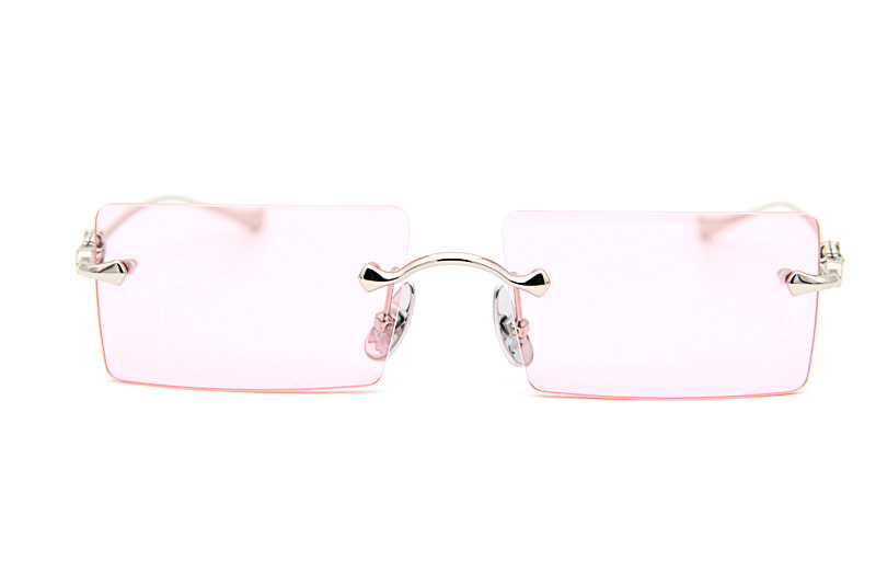 Heiiz Beiiz Sunglasses Silver Pink