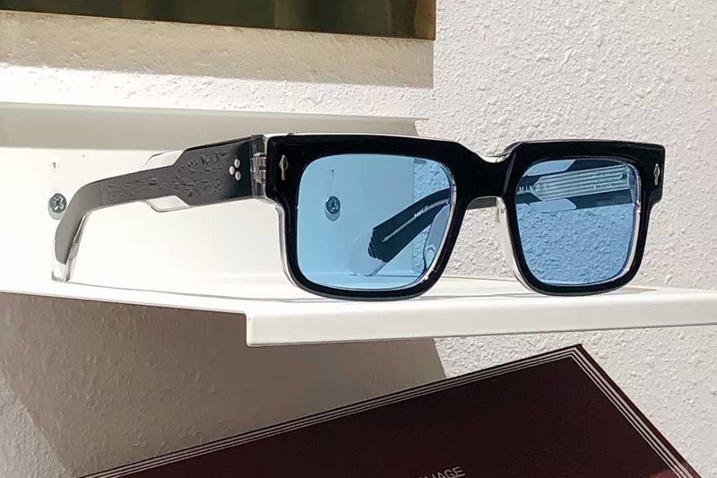 Hemmings Sunglasses Black Transparent Blue