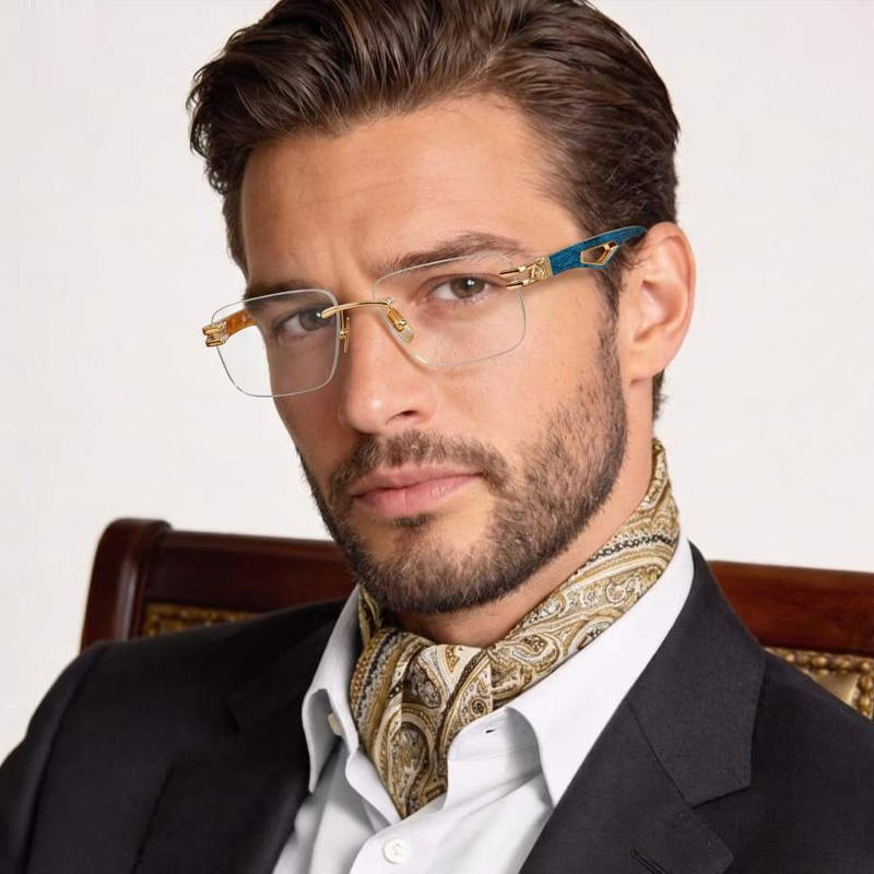 Highness II Eyeglasses Gold Blue