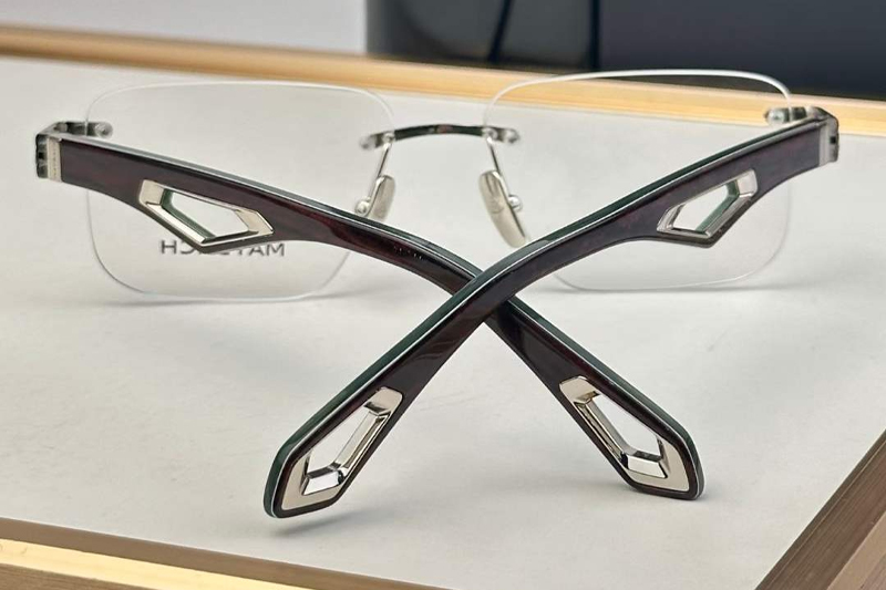 Highness II Eyeglasses Silver Black