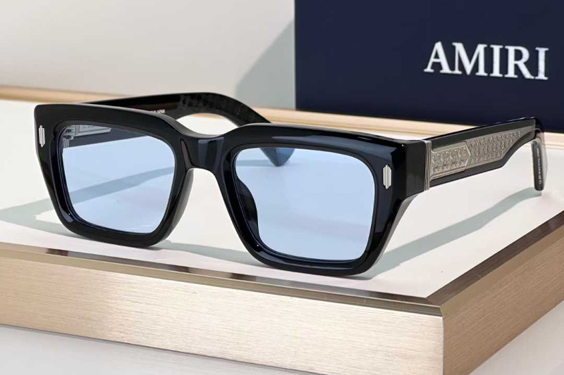 Hollywood Sunglasses Black Silver Blue