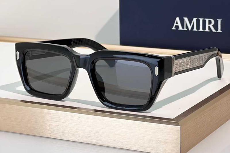 Hollywood Sunglasses Black Silver Gray