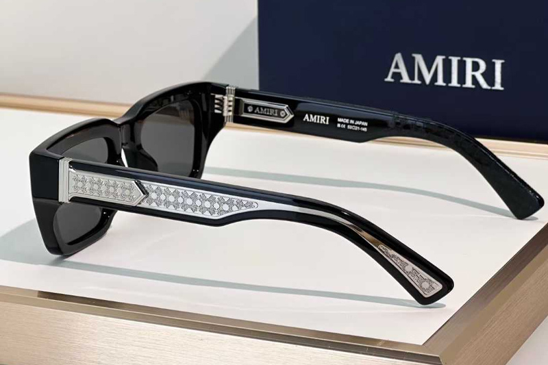 Hollywood Sunglasses Black Silver Gray