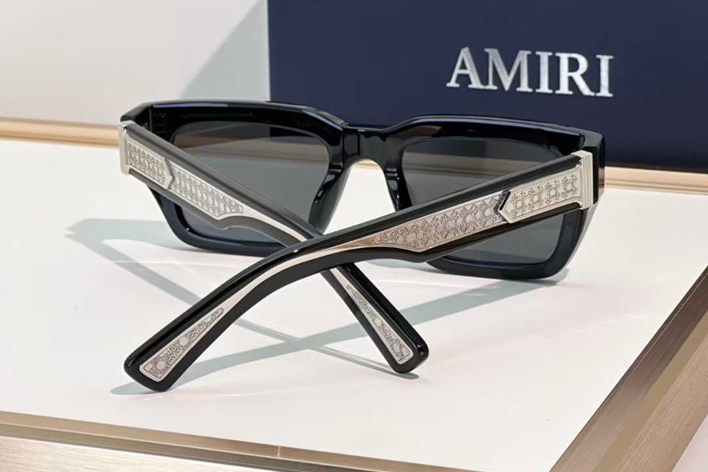 Hollywood Sunglasses Black Silver Gray