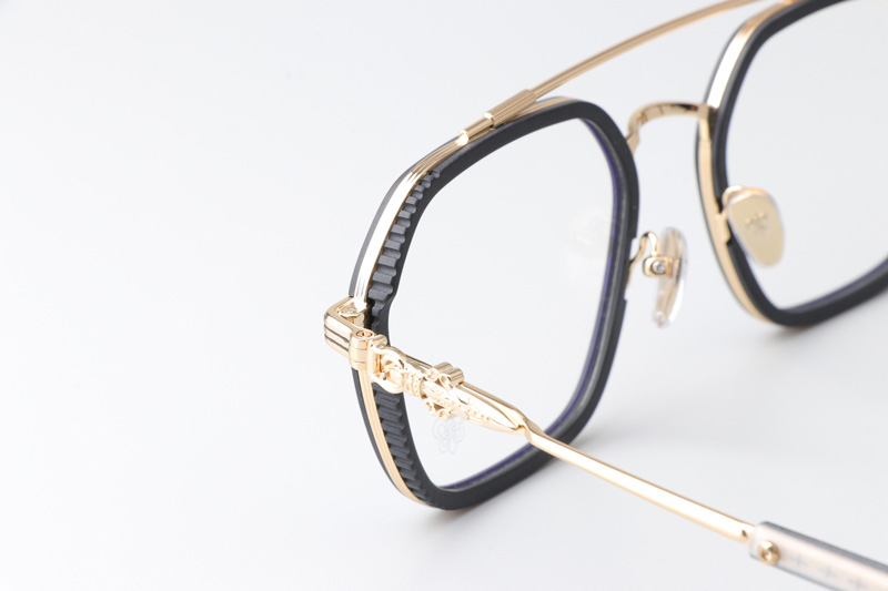 Hotation Eyeglasses Black Gold