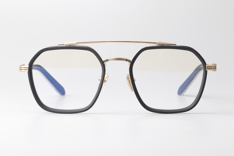 Hotation Eyeglasses Black Gold