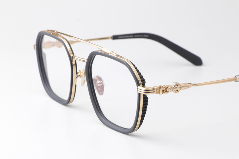 Hotation Eyeglasses Black Gold