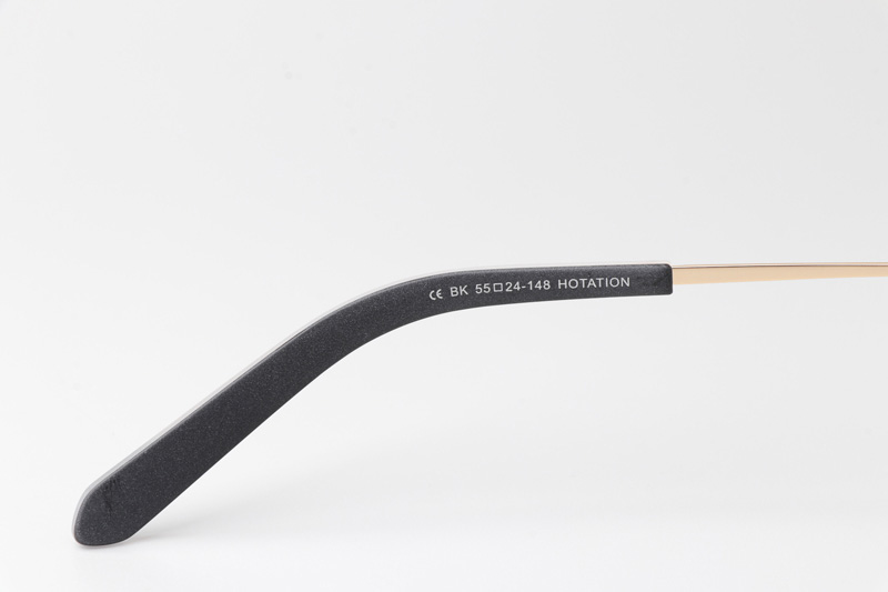 Hotation Eyeglasses Black Gold