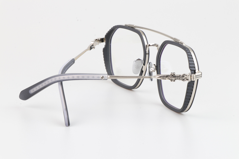 Hotation Eyeglasses Black Silver
