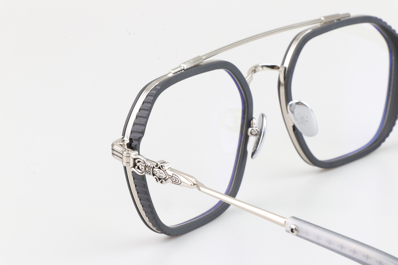 Hotation Eyeglasses Black Silver