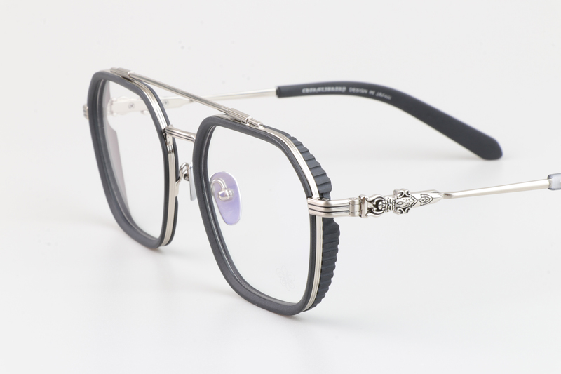 Hotation Eyeglasses Black Silver