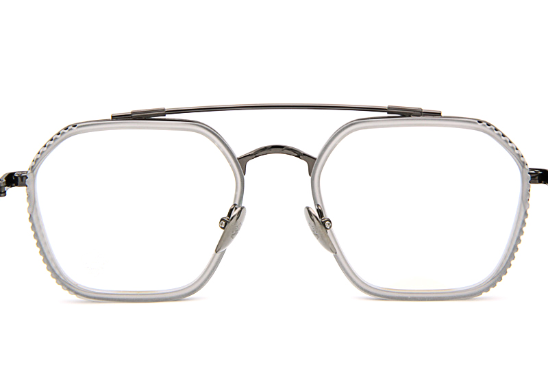 Hotation Eyeglasses Clear Gunmetal