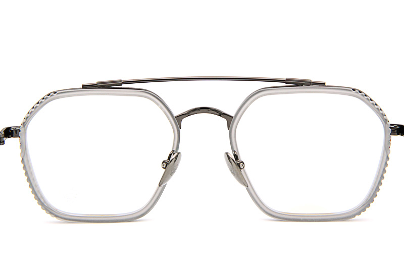 Hotation Eyeglasses Clear Gunmetal