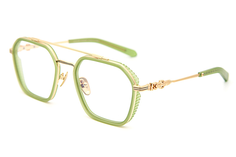 Hotation Eyeglasses Green Gold