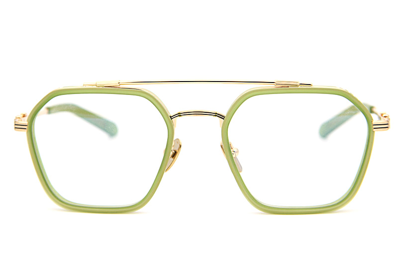 Hotation Eyeglasses Green Gold