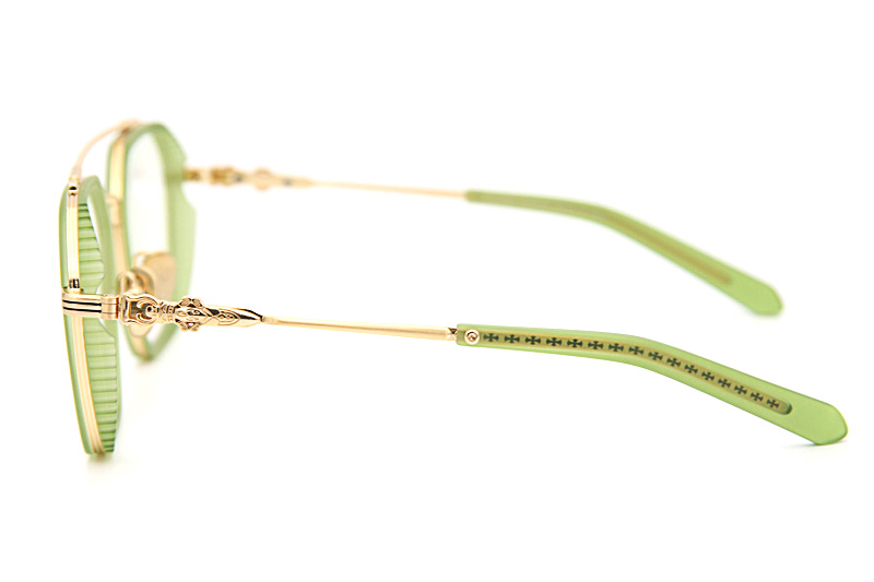 Hotation Eyeglasses Green Gold