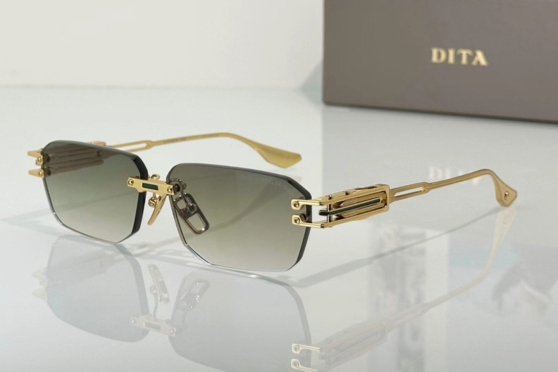 Hyperlux-3000 Sunglasses Gold Gradient Green