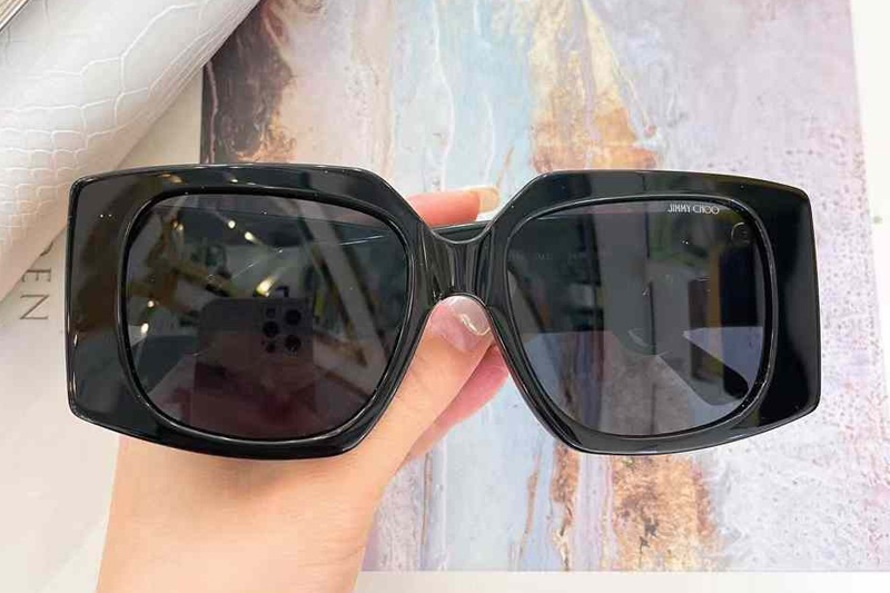 JC517 Sunglasses Black Gold Gradient Gray