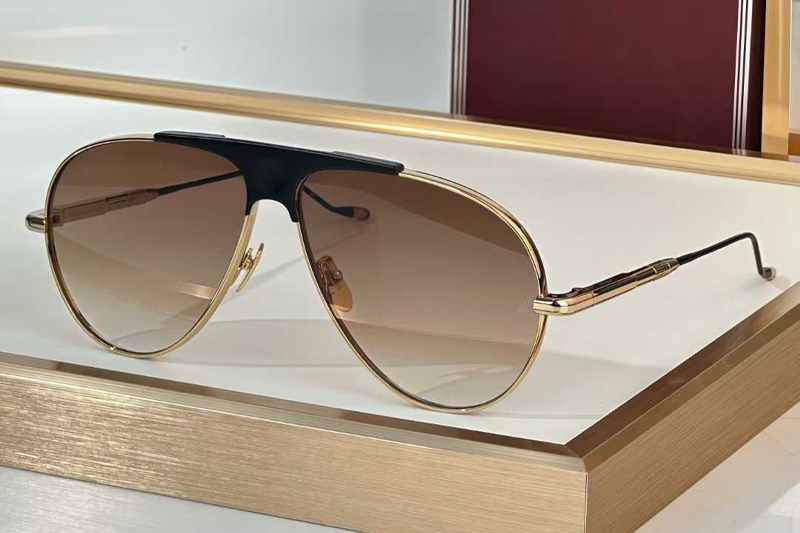 JMMA090 Sunglasses Gold Gradient Brown