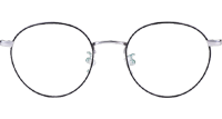 JZ8016 Eyeglasses Silver Black