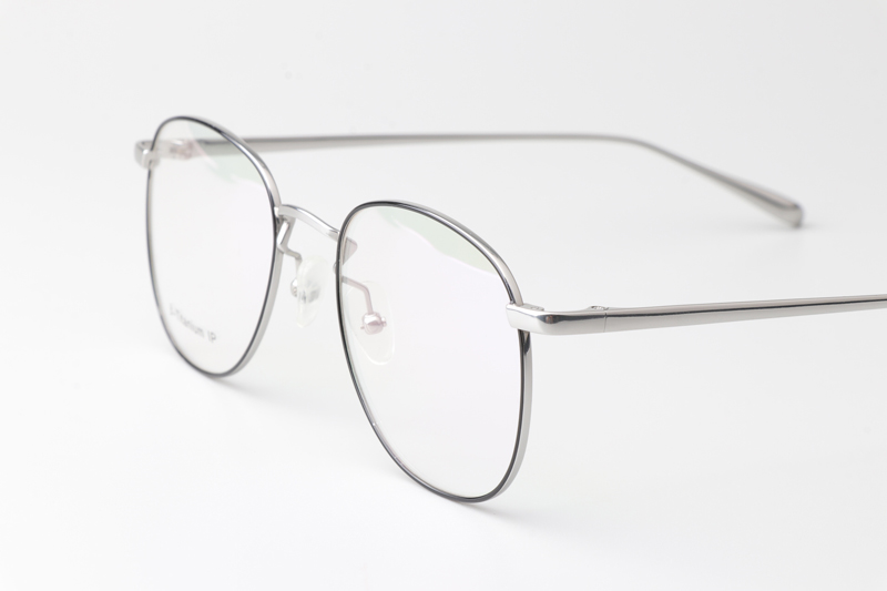 JZ8017 Eyeglasses Silver Black