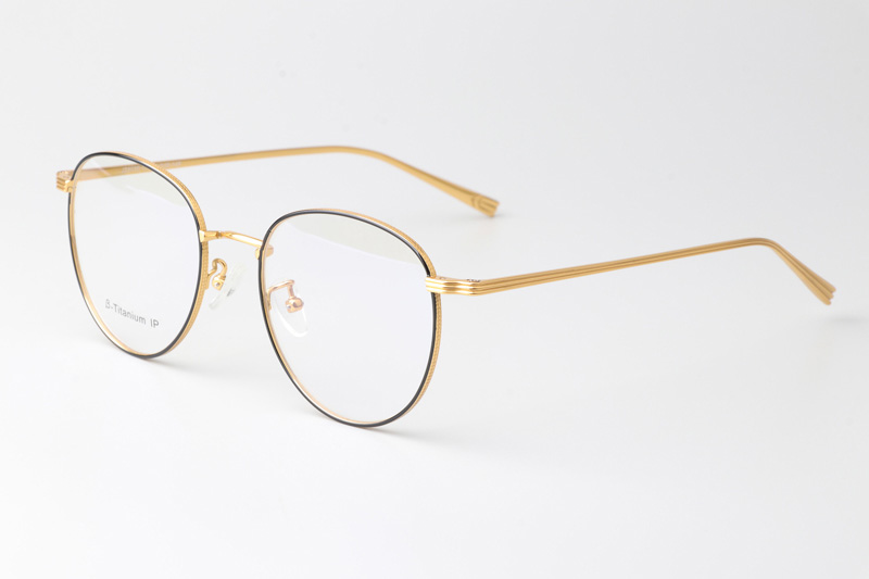 JZ8030 Eyeglasses Black Gold