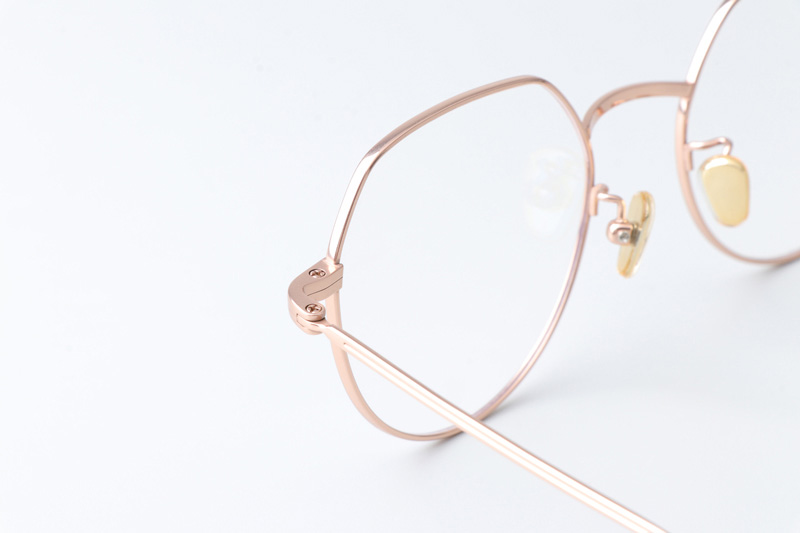 JZ8033 Eyeglasses Rose Gold