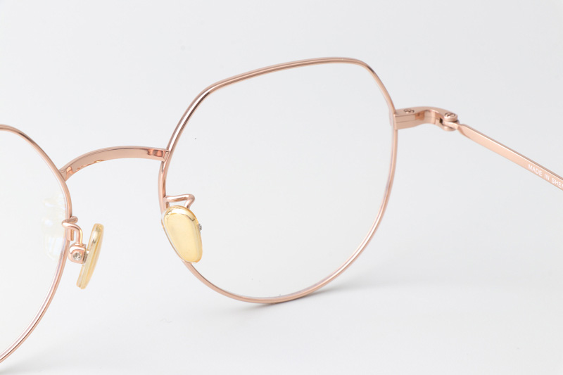 JZ8033 Eyeglasses Rose Gold