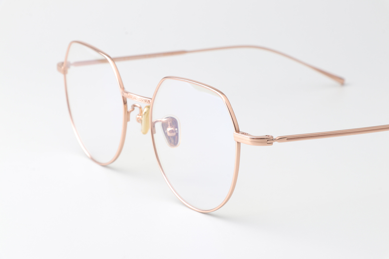 JZ8033 Eyeglasses Rose Gold