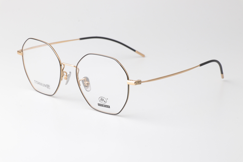 JZ8042 Eyeglasses Black Gold