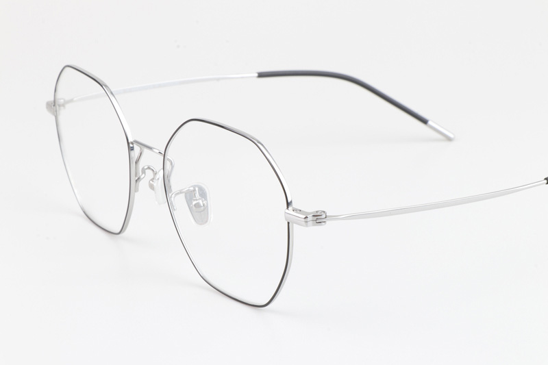 JZ8042 Eyeglasses Black Silver