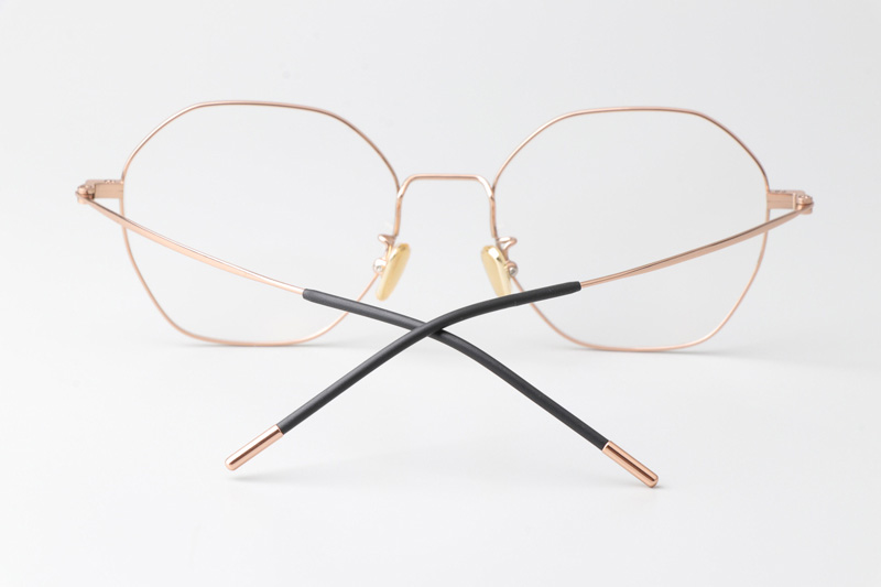 JZ8042 Eyeglasses Rose Gold