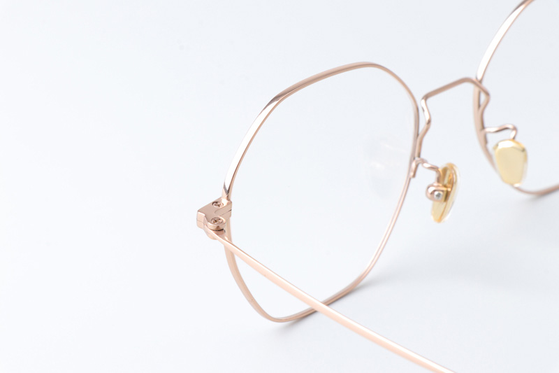 JZ8042 Eyeglasses Rose Gold